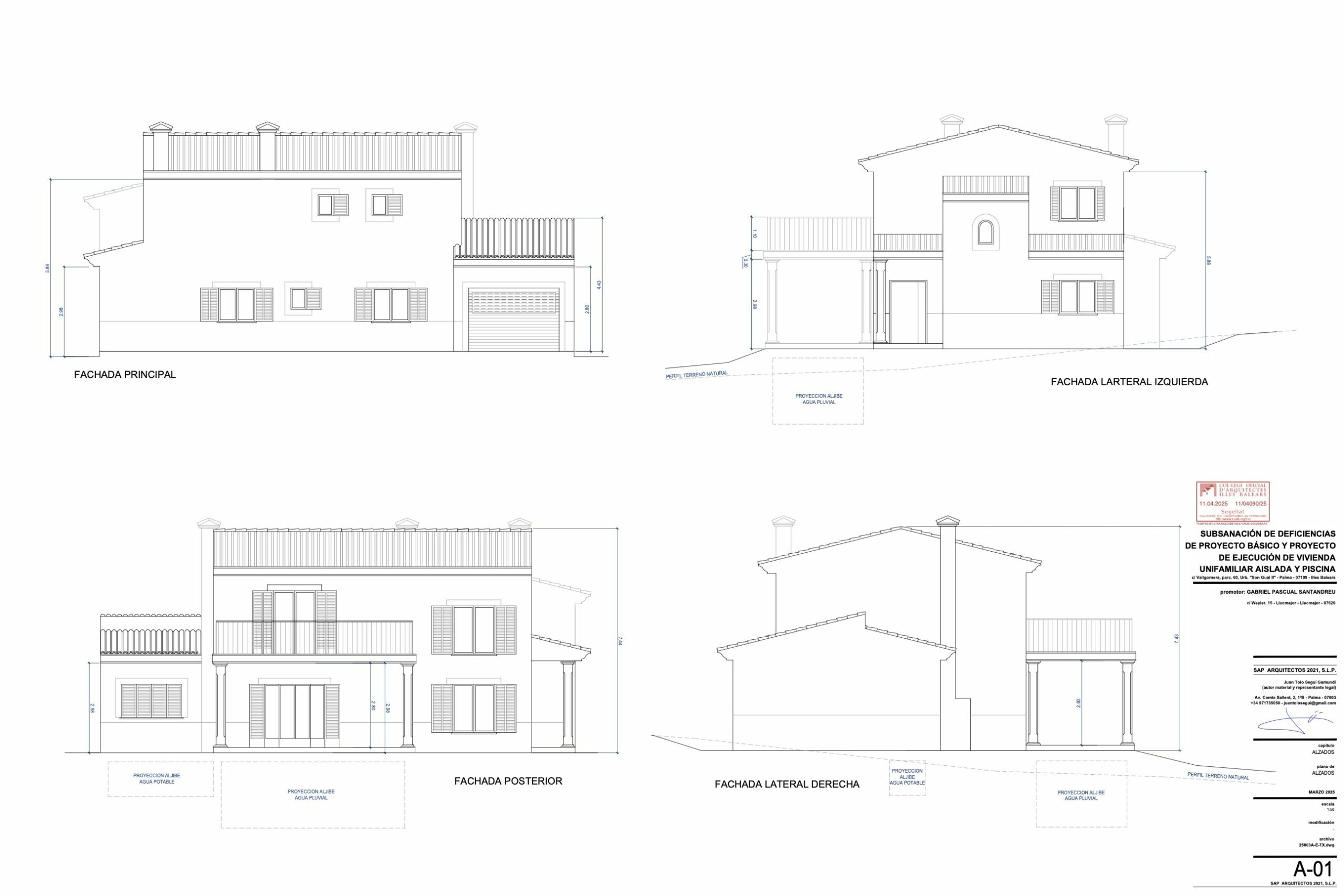 Información adicional del proyecto arquitectónico sobre la parcela rústica 60 en Son Gual, Mallorca.