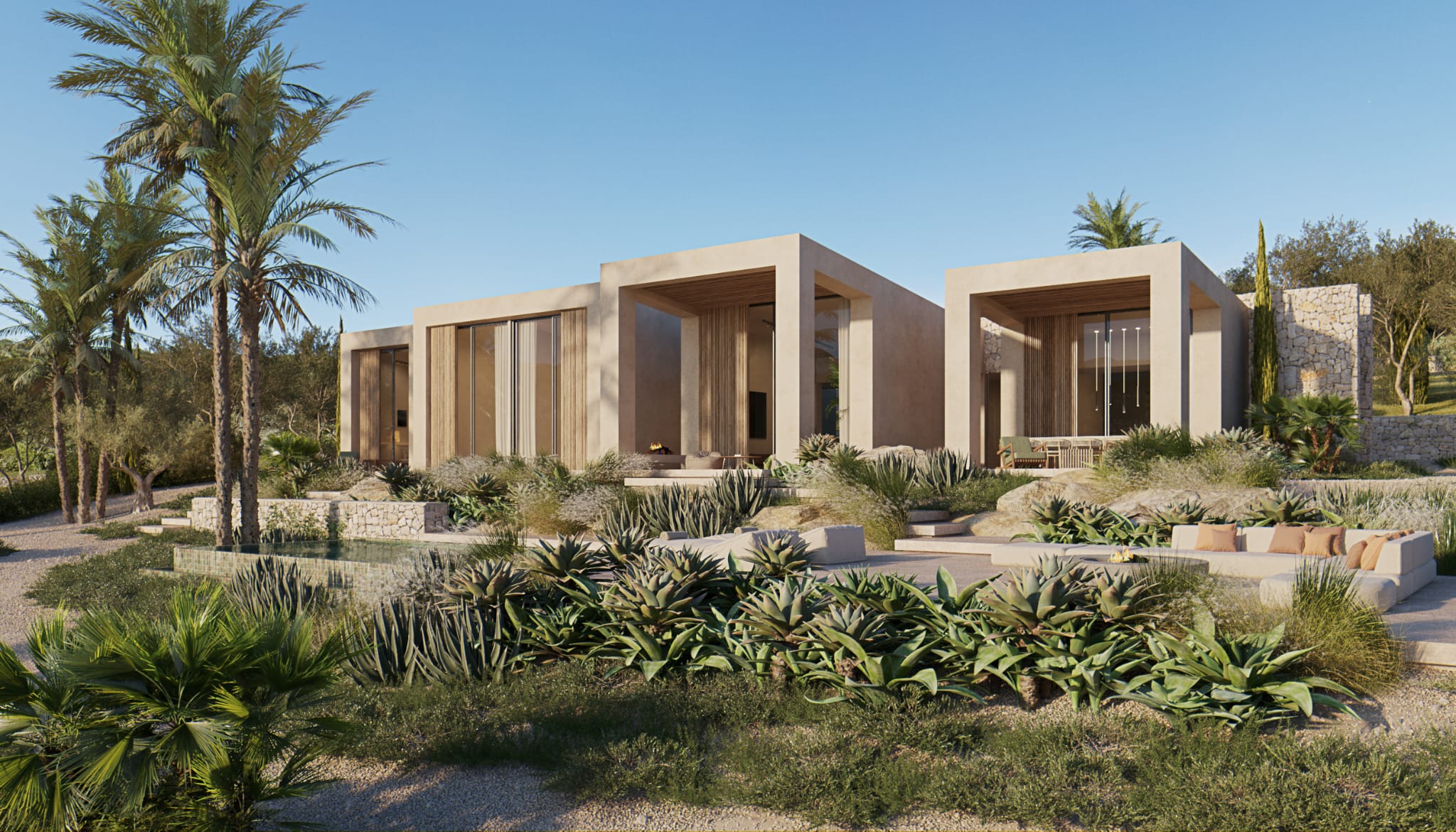 Exterior del proyecto R61 en Son Gual, Mallorca.