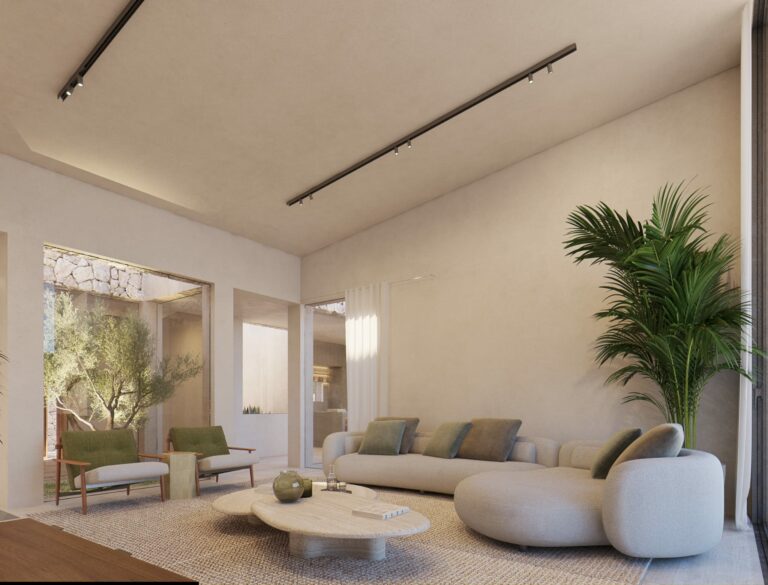 Interior del proyecto R61 en Son Gual, Mallorca.