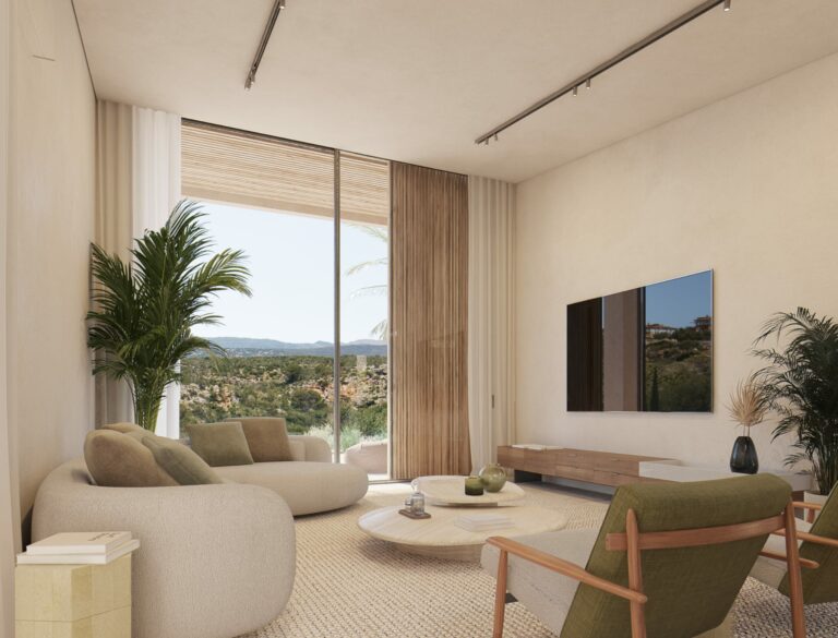 Interior del proyecto R61 en Son Gual, Mallorca.